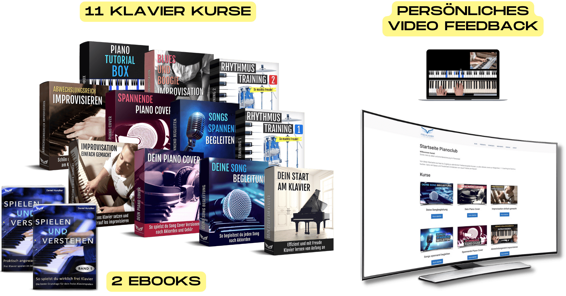 Klavier lernen mit Onlinekursen - Pianoclub