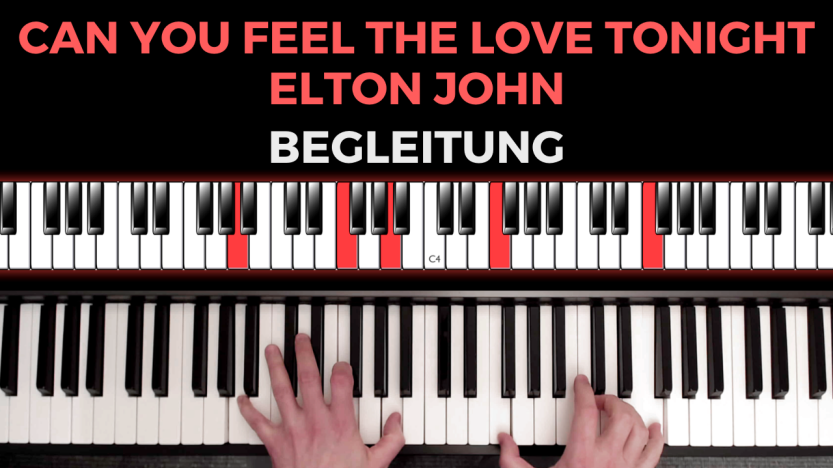 Can You Feel The Love Tonight - Elton John - Begleitung - Standard
